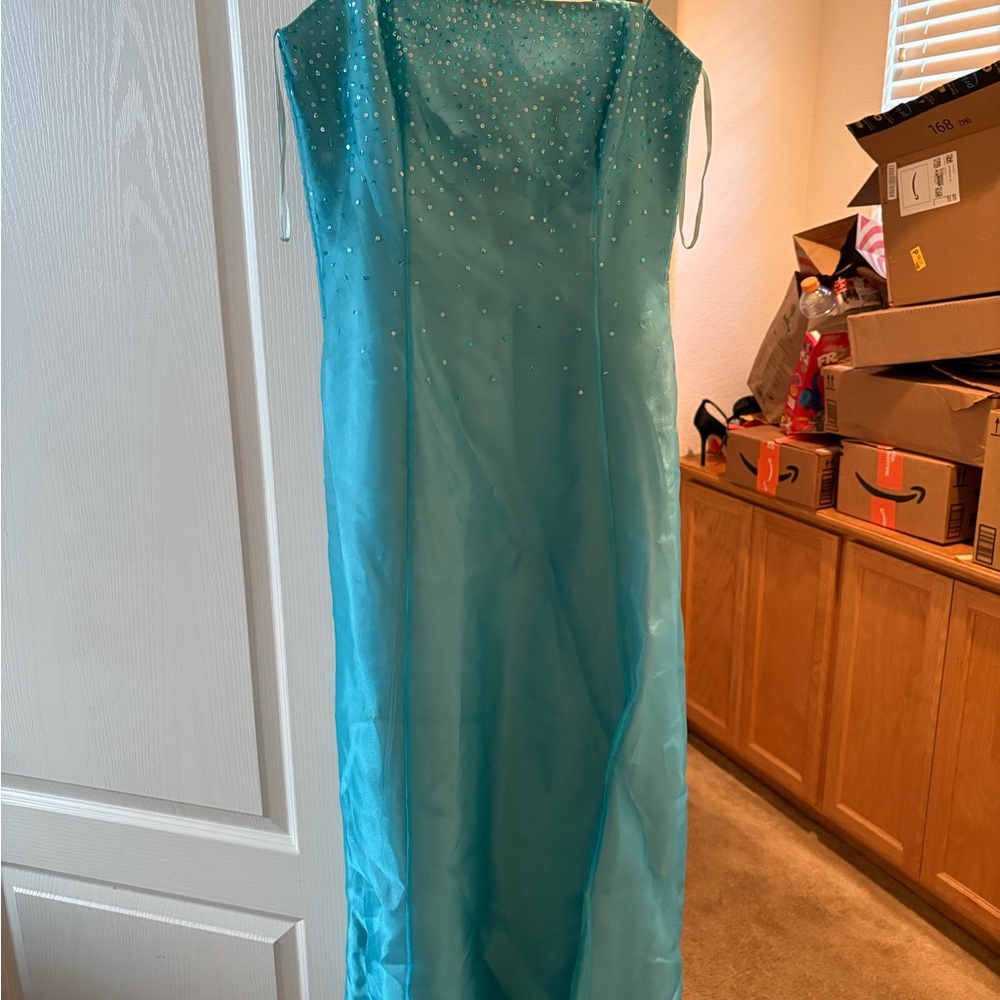 Moda International Turquoise Dress